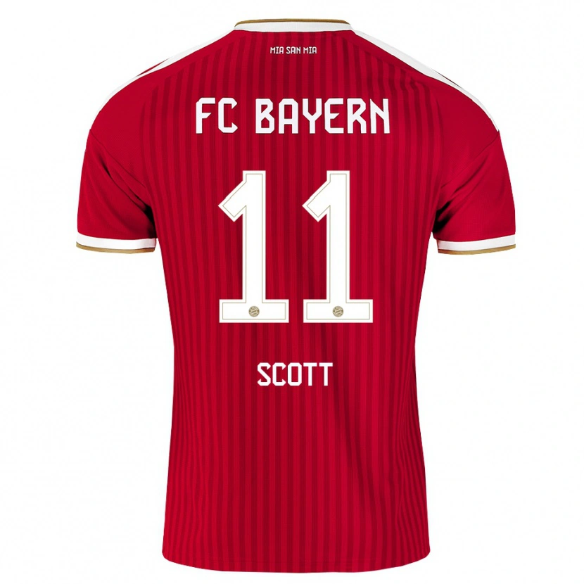Danxen Mujer Camiseta Michael Scott #11 Rojo Blanco Azul 1ª Equipación 2026/27 La Camisa México