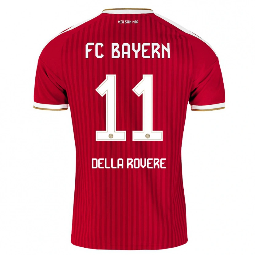 Danxen Mujer Camiseta Guido Della Rovere #11 Rojo Blanco Azul 1ª Equipación 2026/27 La Camisa México