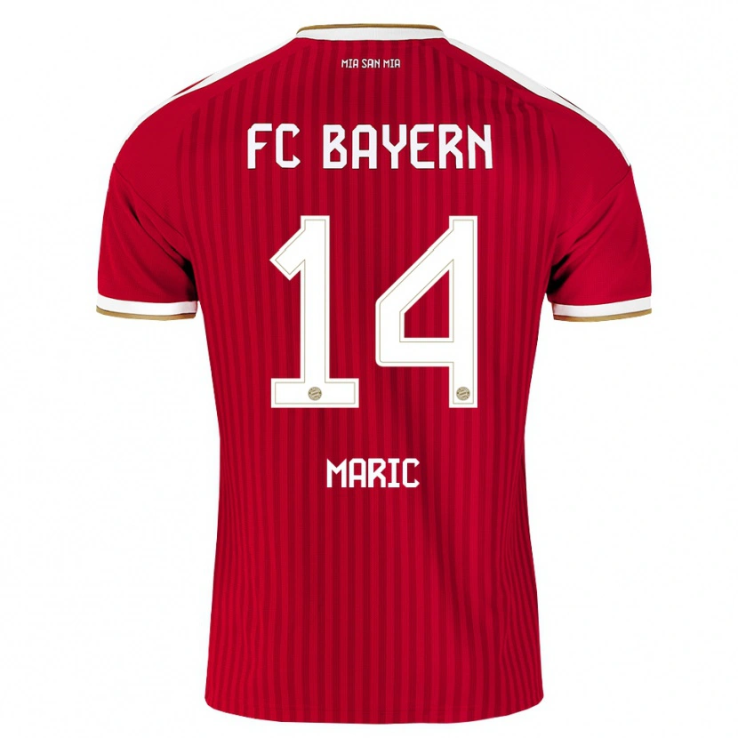 Danxen Mujer Camiseta Matteo Maric #14 Rojo Blanco Azul 1ª Equipación 2026/27 La Camisa México