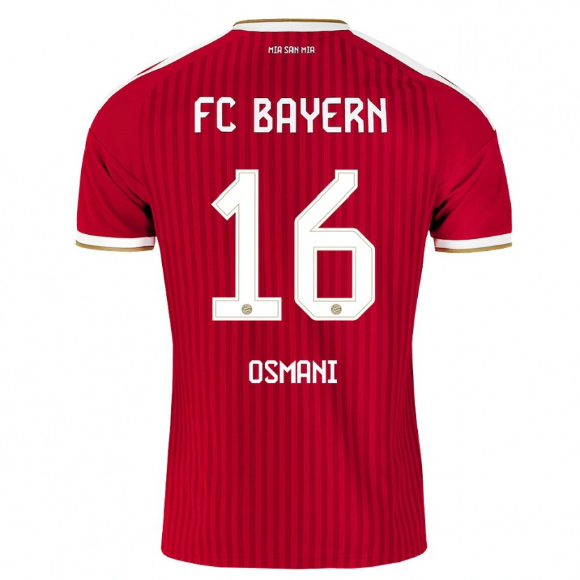 Danxen Mujer Camiseta Erblin Osmani #16 Rojo Blanco Azul 1ª Equipación 2026/27 La Camisa México