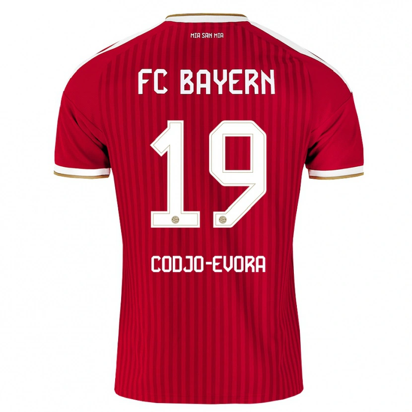 Danxen Mujer Camiseta Noah Codjo-Evora #19 Rojo Blanco Azul 1ª Equipación 2026/27 La Camisa México