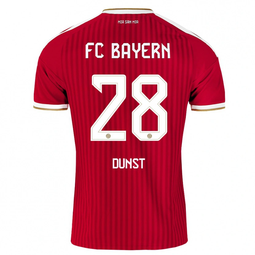 Danxen Mujer Camiseta Barbara Dunst #28 Rojo Blanco Azul 1ª Equipación 2026/27 La Camisa México