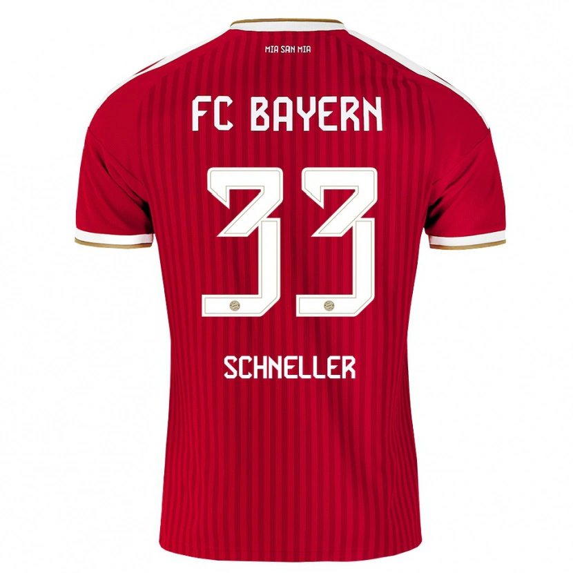 Danxen Mujer Camiseta Lukas Schneller #33 Rojo Blanco Azul 1ª Equipación 2026/27 La Camisa México