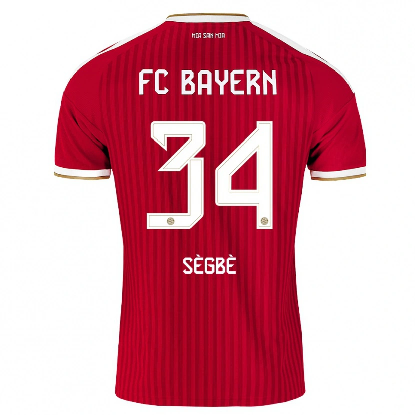 Danxen Mujer Camiseta Désiré Sègbè #34 Rojo Blanco Azul 1ª Equipación 2026/27 La Camisa México