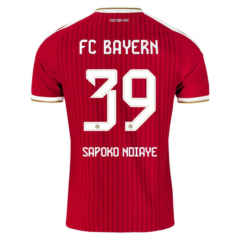 Danxen Mujer Camiseta Bara Sapoko Ndiaye #39 Rojo Blanco Azul 1ª Equipación 2026/27 La Camisa México