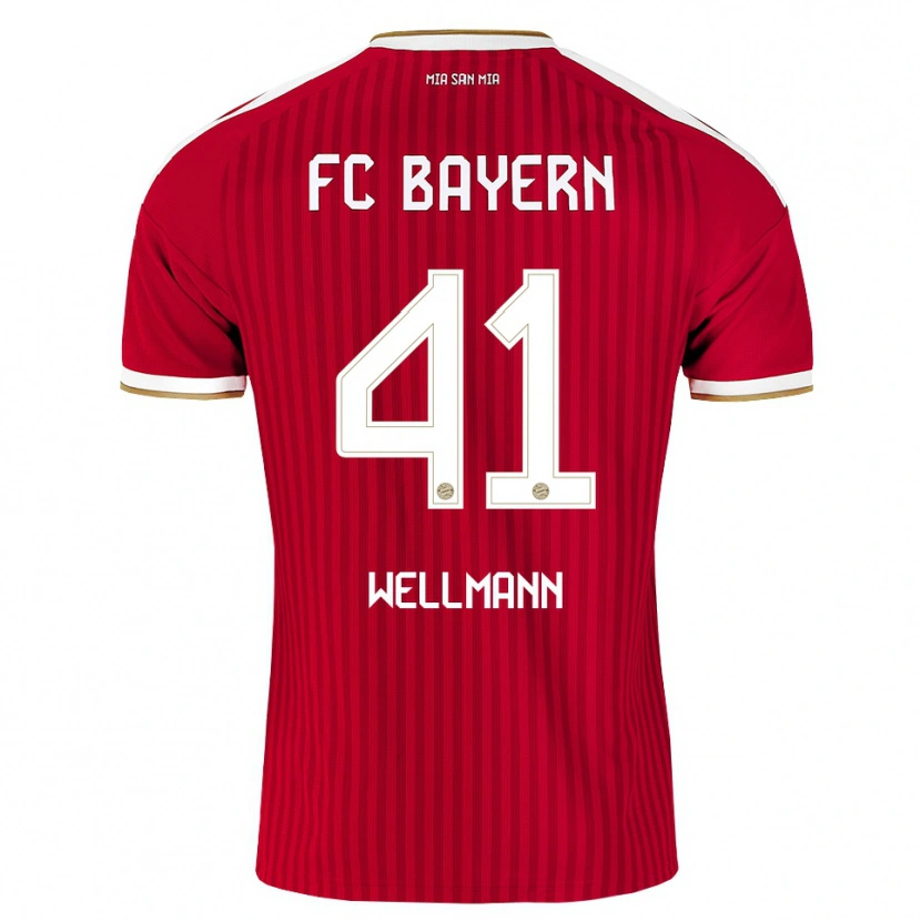 Danxen Mujer Camiseta Anna Wellmann #41 Rojo Blanco Azul 1ª Equipación 2026/27 La Camisa México