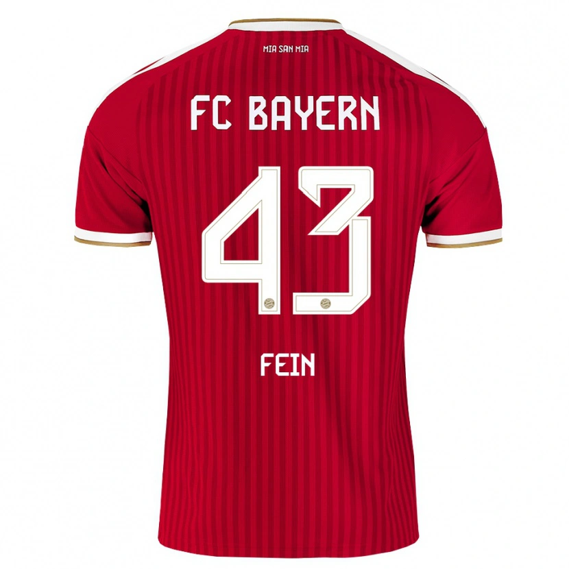 Danxen Mujer Camiseta Adrian Fein #43 Rojo Blanco Azul 1ª Equipación 2026/27 La Camisa México
