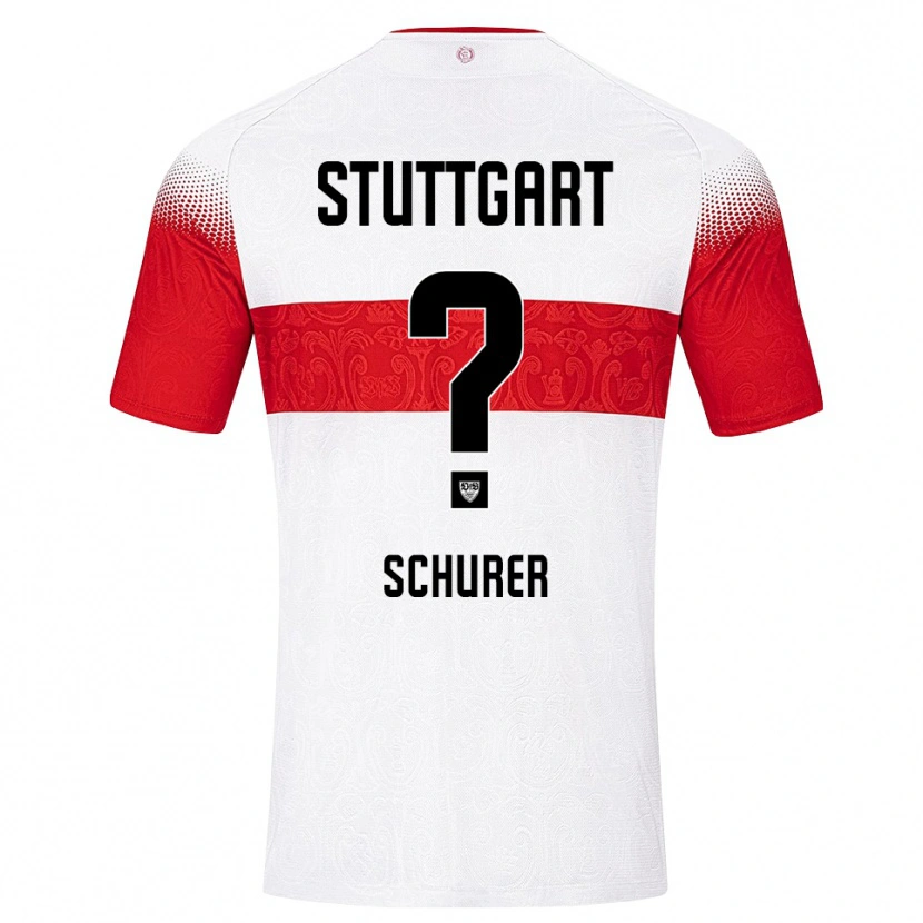 Danxen Mujer Camiseta Leon Schürer #0 Blanco Rojo Amarillo 1ª Equipación 2026/27 La Camisa México