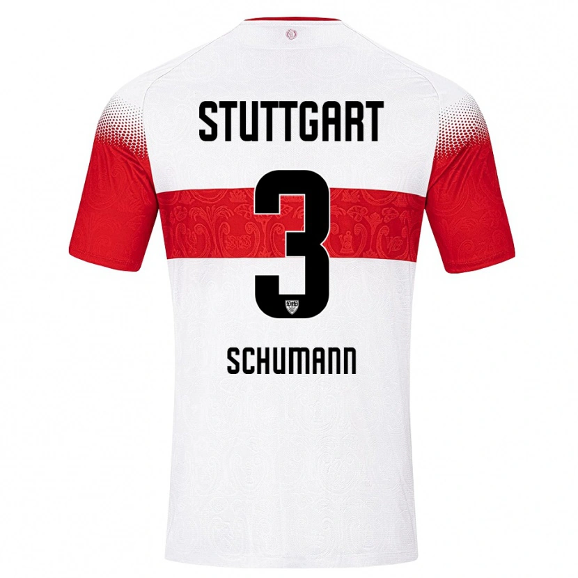 Danxen Mujer Camiseta Frederik Schumann #3 Blanco Rojo Amarillo 1ª Equipación 2026/27 La Camisa México