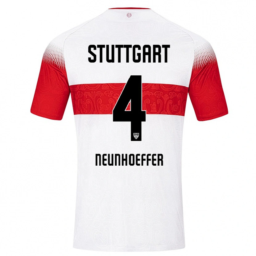 Danxen Mujer Camiseta Felix Neunhoeffer #4 Blanco Rojo Amarillo 1ª Equipación 2026/27 La Camisa México