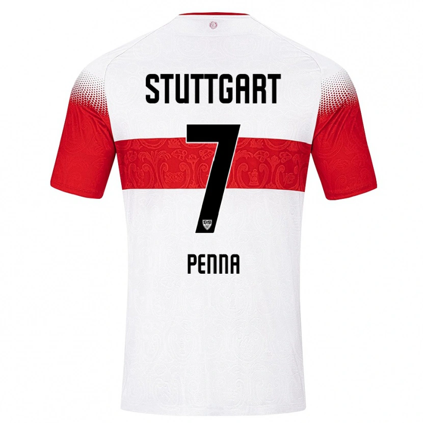 Danxen Mujer Camiseta Lauri Penna #7 Blanco Rojo Amarillo 1ª Equipación 2026/27 La Camisa México