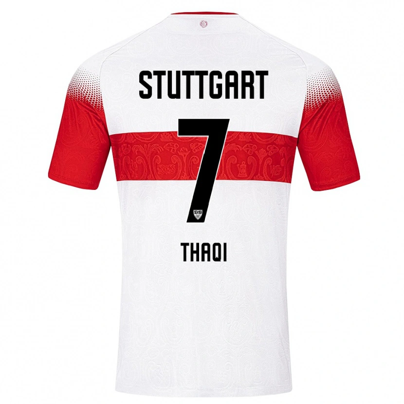 Danxen Mujer Camiseta Arlind Thaqi #7 Blanco Rojo Amarillo 1ª Equipación 2026/27 La Camisa México