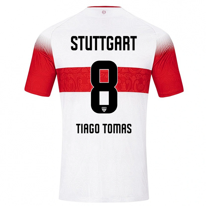 Danxen Mujer Camiseta Tiago Tomás #8 Blanco Rojo Amarillo 1ª Equipación 2026/27 La Camisa México