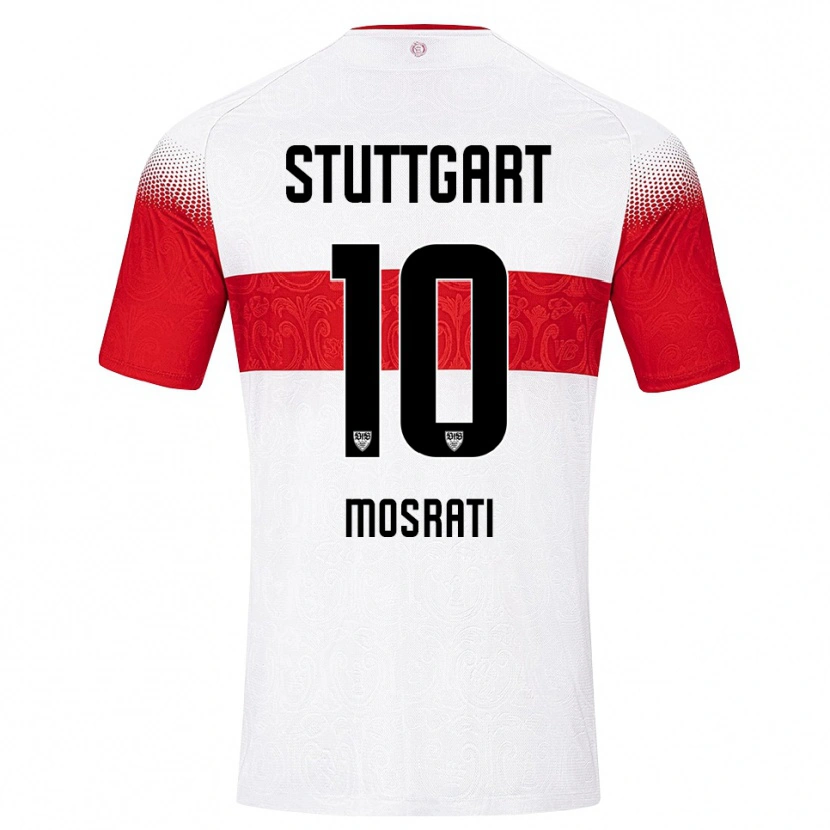 Danxen Mujer Camiseta Malik Mosrati #10 Blanco Rojo Amarillo 1ª Equipación 2026/27 La Camisa México