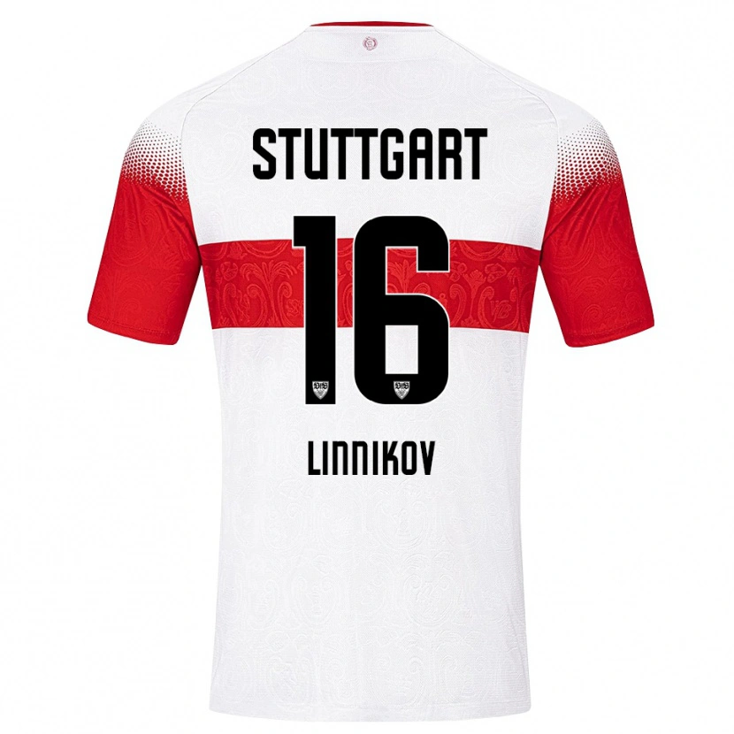 Danxen Mujer Camiseta Vsevolod Linnikov #16 Blanco Rojo Amarillo 1ª Equipación 2026/27 La Camisa México