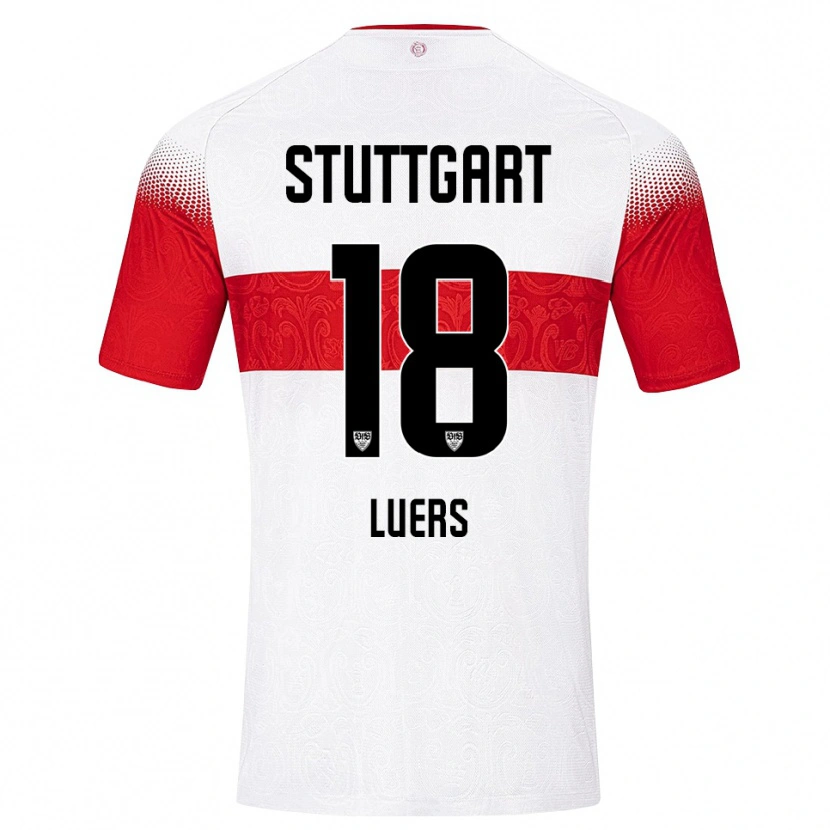 Danxen Mujer Camiseta Julian Lüers #18 Blanco Rojo Amarillo 1ª Equipación 2026/27 La Camisa México