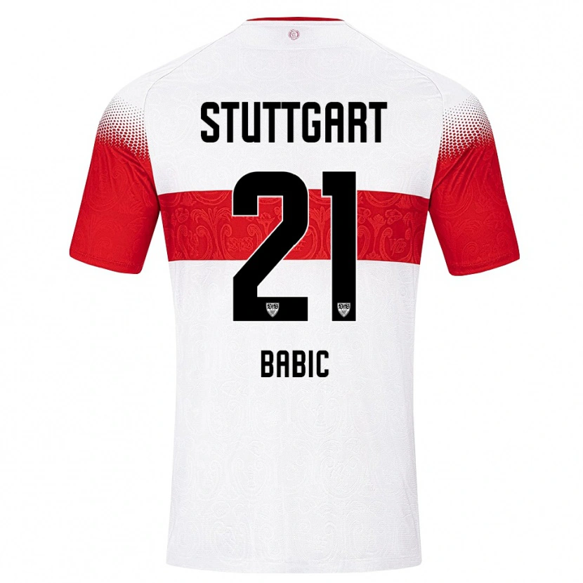Danxen Mujer Camiseta Emma Babic #21 Blanco Rojo Amarillo 1ª Equipación 2026/27 La Camisa México
