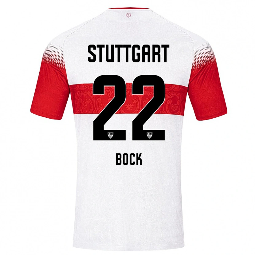 Danxen Mujer Camiseta Julian Bock #22 Blanco Rojo Amarillo 1ª Equipación 2026/27 La Camisa México