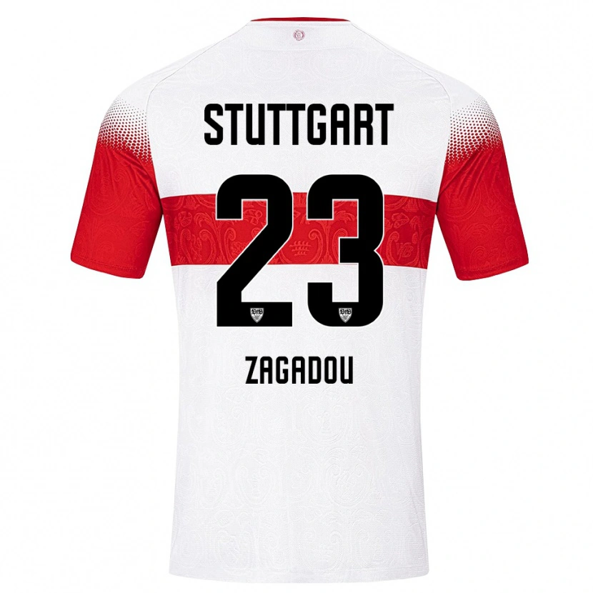 Danxen Mujer Camiseta Dan-Axel Zagadou #23 Blanco Rojo Amarillo 1ª Equipación 2026/27 La Camisa México
