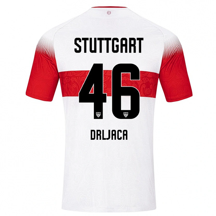 Danxen Mujer Camiseta Stefan Drljaca #46 Blanco Rojo Amarillo 1ª Equipación 2026/27 La Camisa México