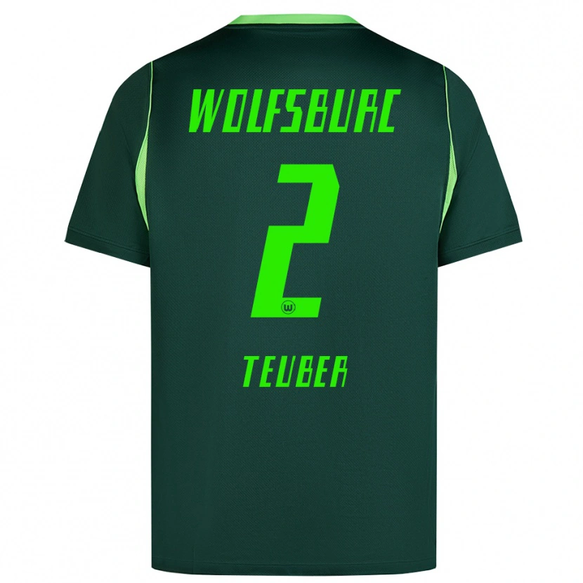 Danxen Mujer Camiseta Julius Teuber #2 Verde Oscuro Blanco 1ª Equipación 2026/27 La Camisa México