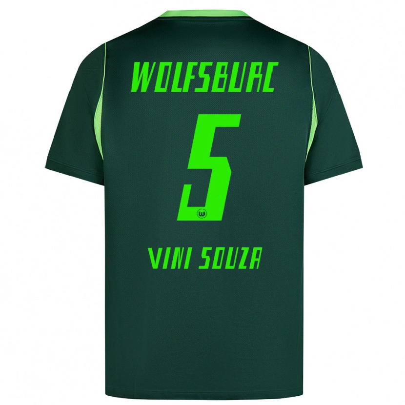 Danxen Mujer Camiseta Vini Souza #5 Verde Oscuro Blanco 1ª Equipación 2026/27 La Camisa México