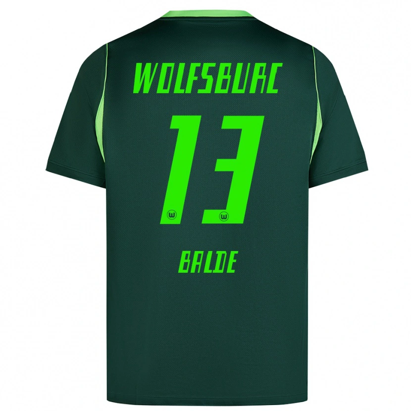 Danxen Mujer Camiseta Saido Baldé #13 Verde Oscuro Blanco 1ª Equipación 2026/27 La Camisa México