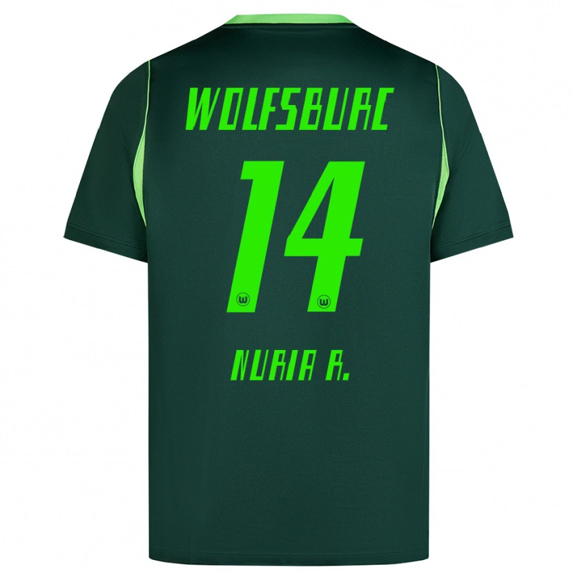 Danxen Mujer Camiseta Nuria Rabano #14 Verde Oscuro Blanco 1ª Equipación 2026/27 La Camisa México