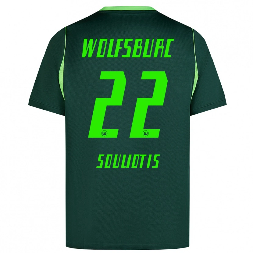 Danxen Mujer Camiseta Spyridon Souliotis #22 Verde Oscuro Blanco 1ª Equipación 2026/27 La Camisa México