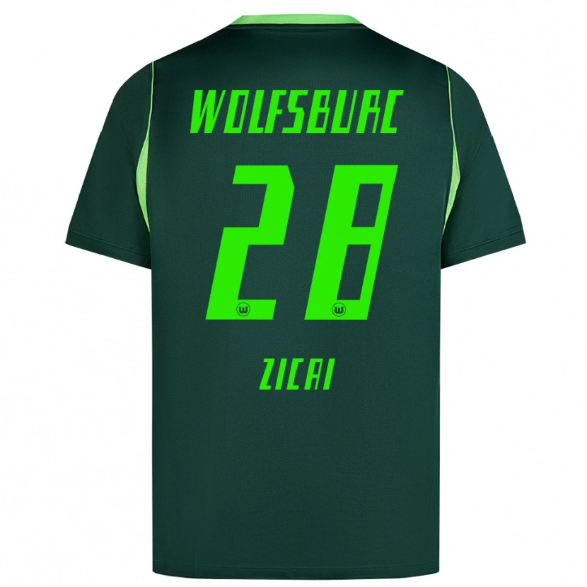 Danxen Mujer Camiseta Cora Zicai #28 Verde Oscuro Blanco 1ª Equipación 2026/27 La Camisa México