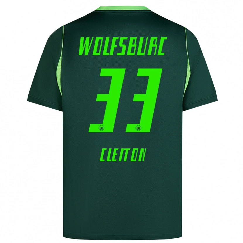 Danxen Mujer Camiseta Cleiton Santana Dos Santos #33 Verde Oscuro Blanco 1ª Equipación 2026/27 La Camisa México