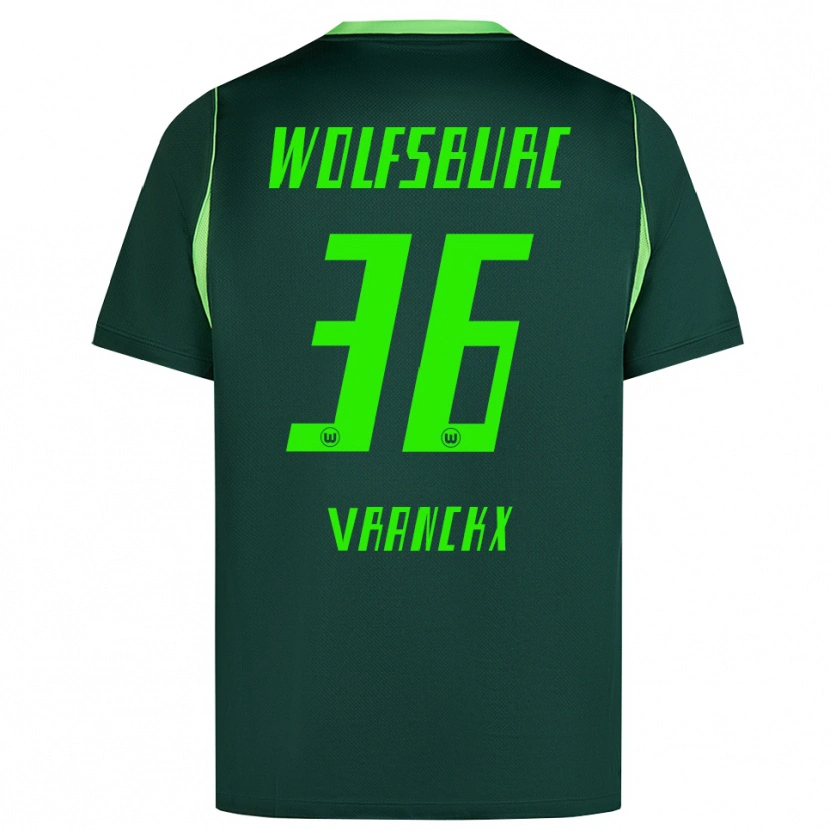 Danxen Mujer Camiseta Aster Vranckx #36 Verde Oscuro Blanco 1ª Equipación 2026/27 La Camisa México