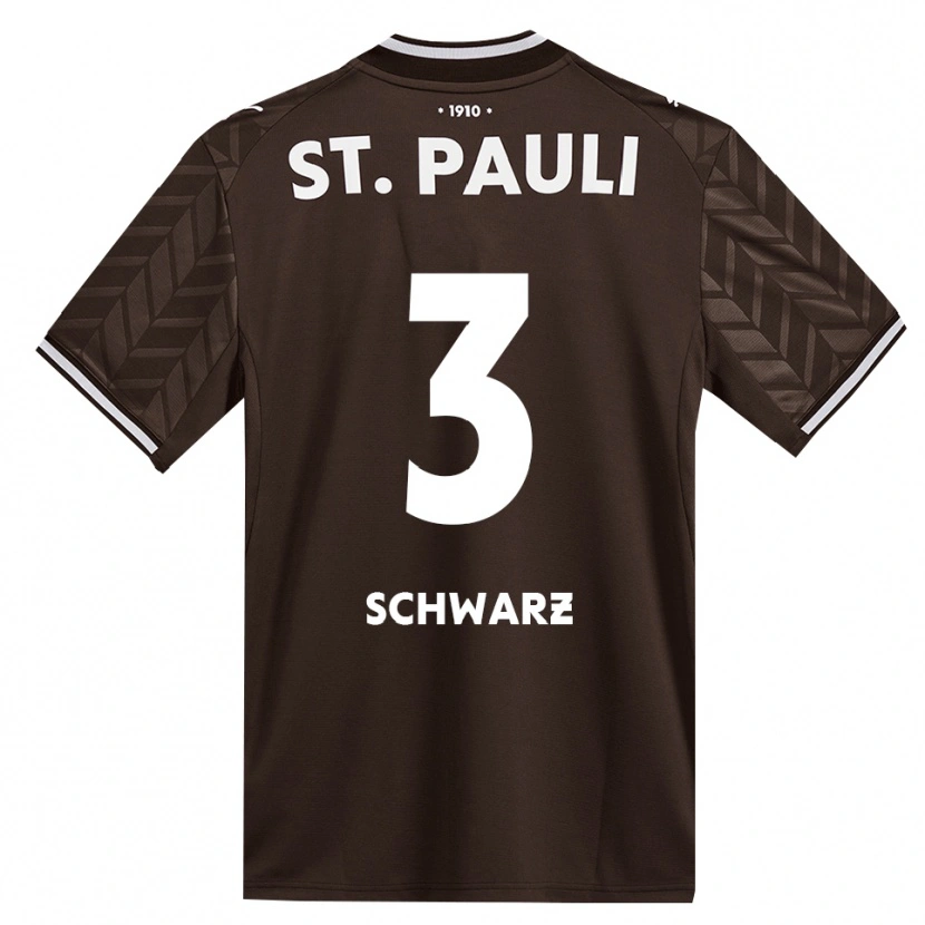 Danxen Mujer Camiseta Jannick Schwarz #3 Café Blanco 1ª Equipación 2026/27 La Camisa México