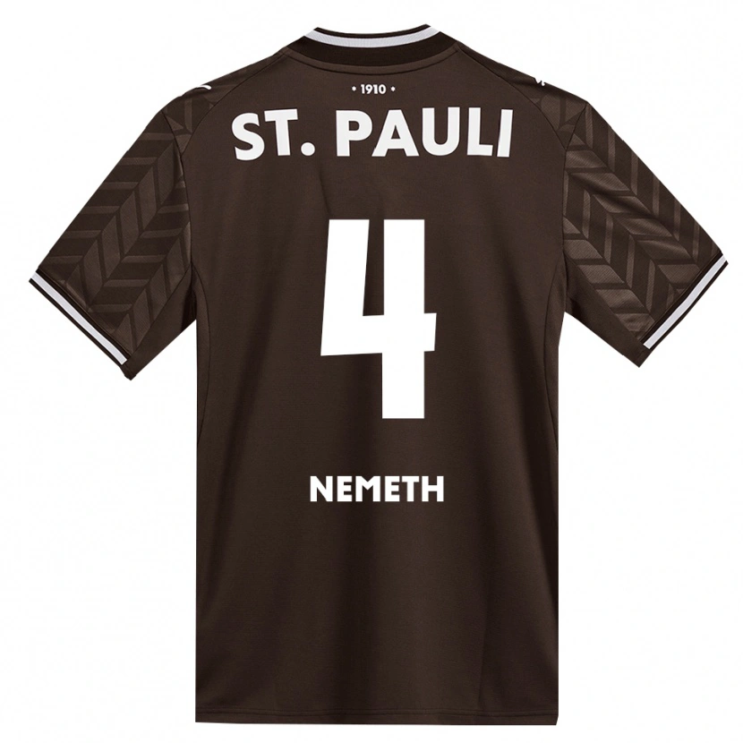 Danxen Mujer Camiseta David Nemeth #4 Café Blanco 1ª Equipación 2026/27 La Camisa México