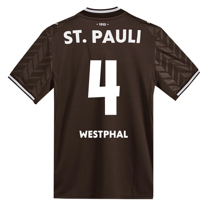 Danxen Mujer Camiseta Jannik Westphal #4 Café Blanco 1ª Equipación 2026/27 La Camisa México