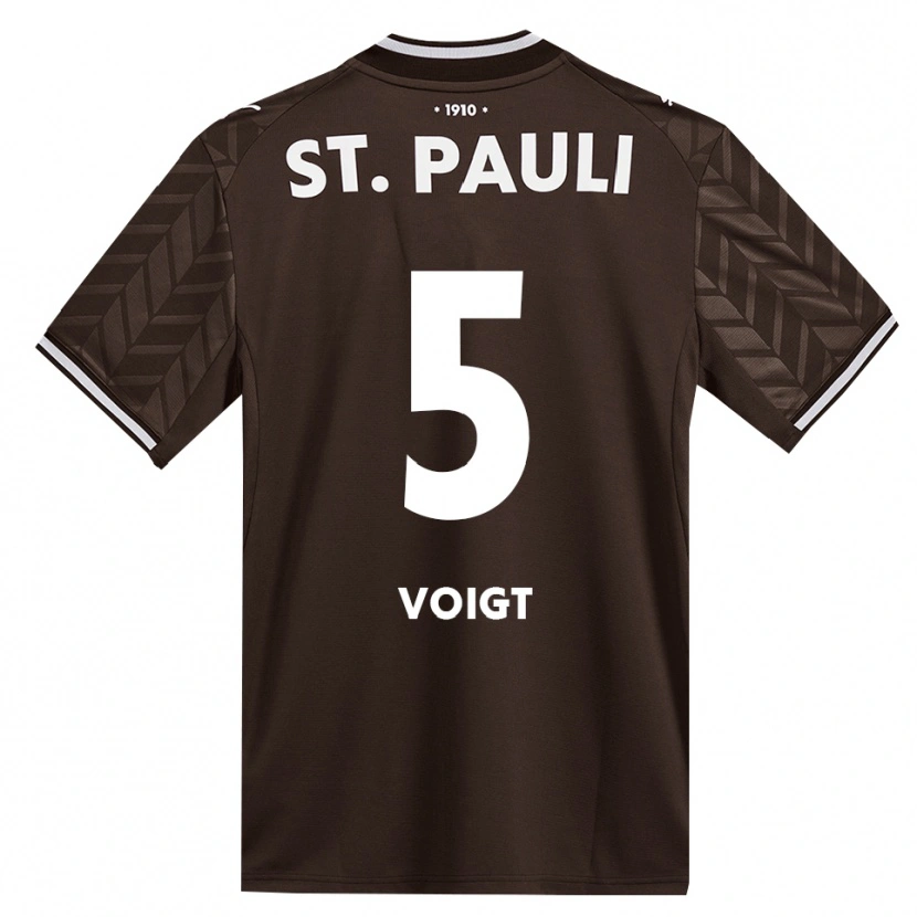 Danxen Mujer Camiseta Domenic Voigt #5 Café Blanco 1ª Equipación 2026/27 La Camisa México