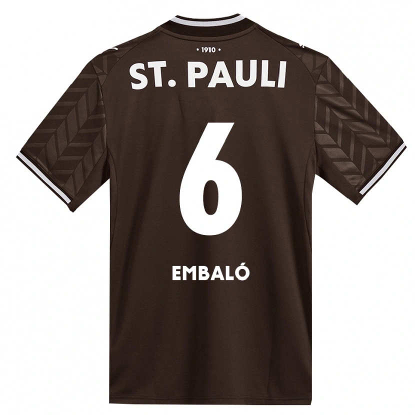 Danxen Mujer Camiseta Diego Embaló #6 Café Blanco 1ª Equipación 2026/27 La Camisa México
