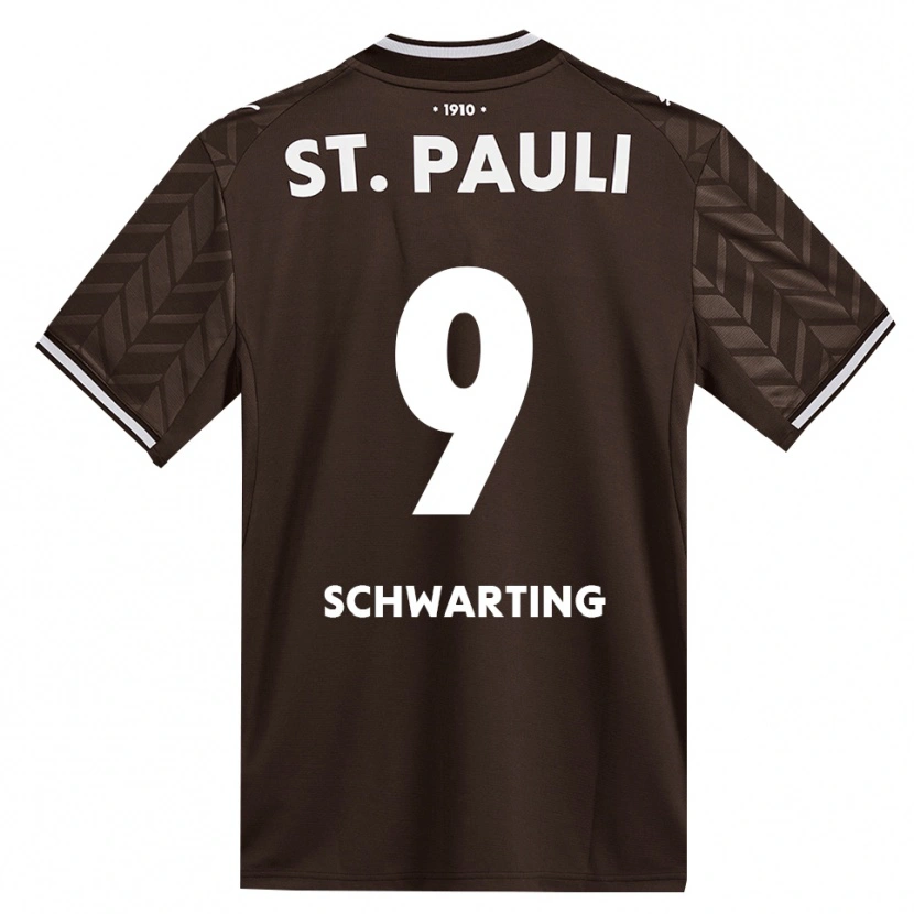Danxen Mujer Camiseta Dominik Schwarting #9 Café Blanco 1ª Equipación 2026/27 La Camisa México