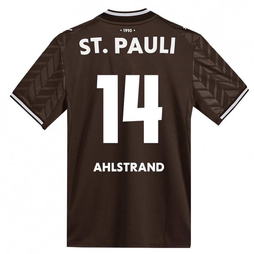 Danxen Mujer Camiseta Erik Ahlstrand #14 Café Blanco 1ª Equipación 2026/27 La Camisa México