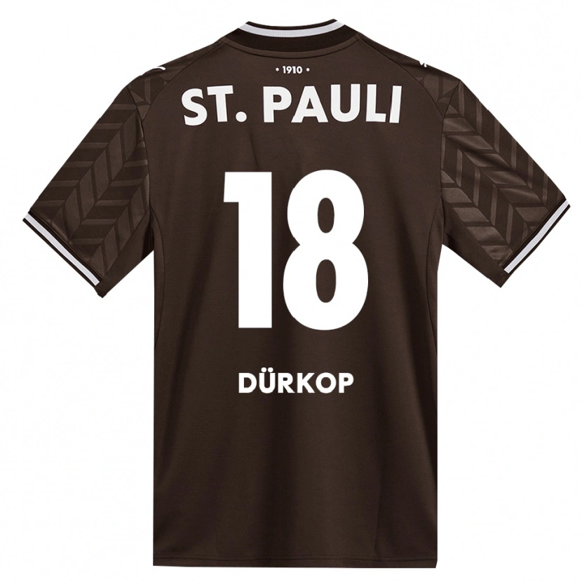 Danxen Mujer Camiseta Paul Dürkop #18 Café Blanco 1ª Equipación 2026/27 La Camisa México