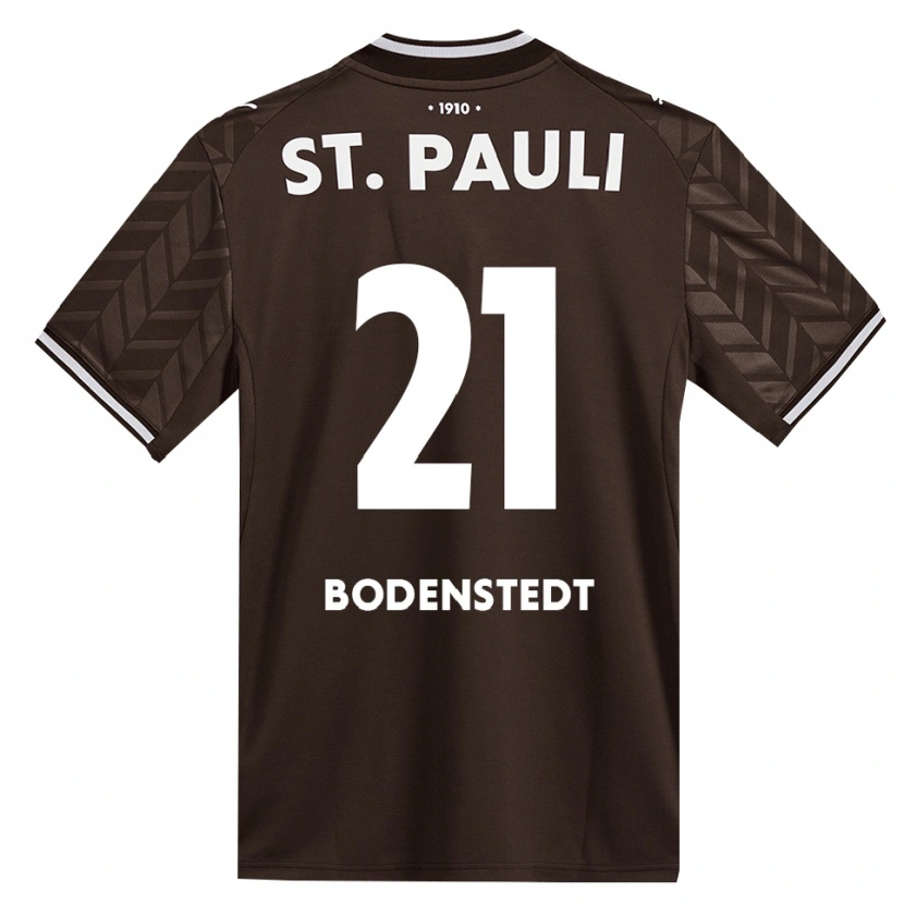 Danxen Mujer Camiseta Paula Bodenstedt #21 Café Blanco 1ª Equipación 2026/27 La Camisa México
