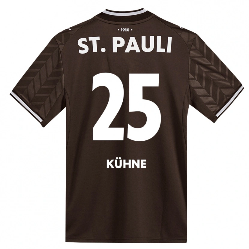 Danxen Mujer Camiseta Florian Kühne #25 Café Blanco 1ª Equipación 2026/27 La Camisa México