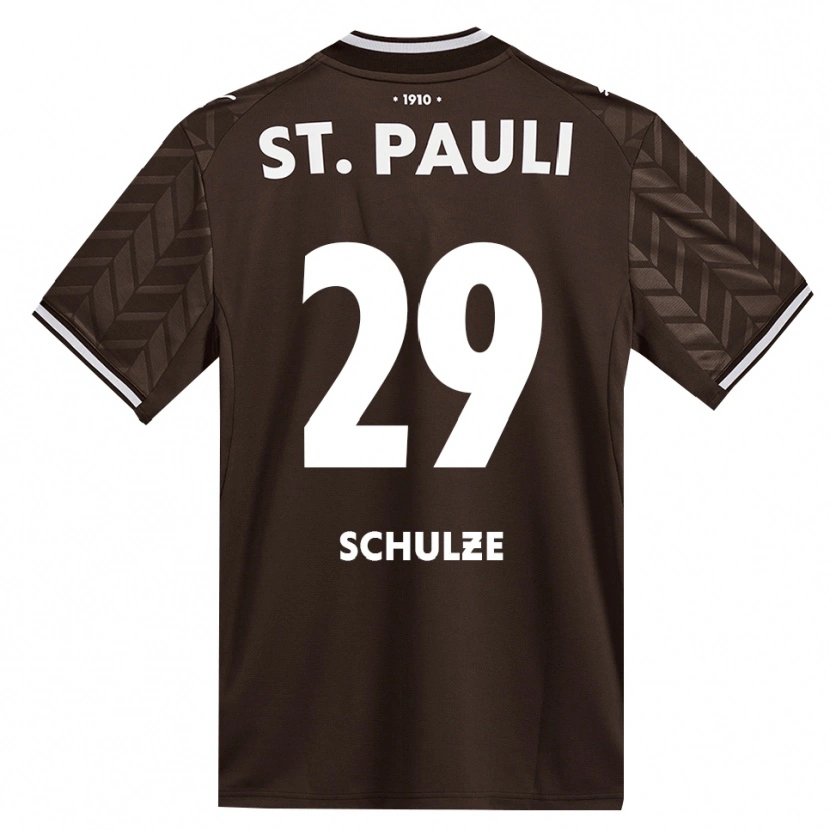 Danxen Mujer Camiseta Lucas Schulze #29 Café Blanco 1ª Equipación 2026/27 La Camisa México