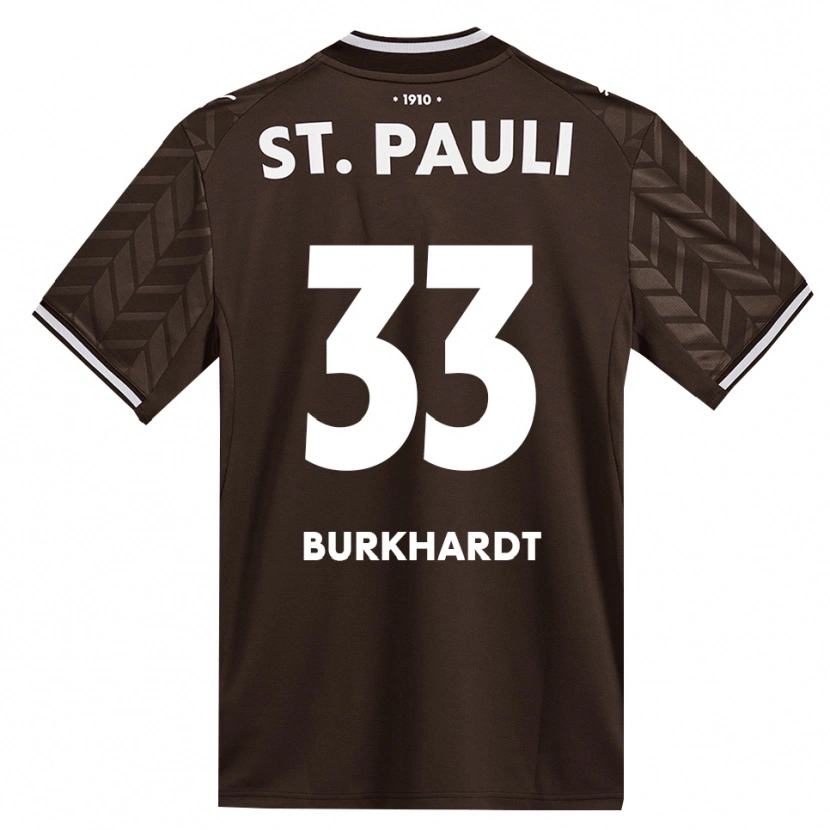 Danxen Mujer Camiseta Jannik Burkhardt #33 Café Blanco 1ª Equipación 2026/27 La Camisa México