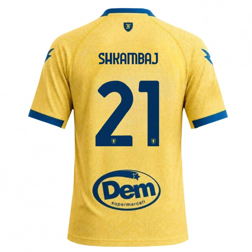 Danxen Mujer Camiseta Ardit Shkambaj #21 Caqui Negro Azul 1ª Equipación 2026/27 La Camisa México