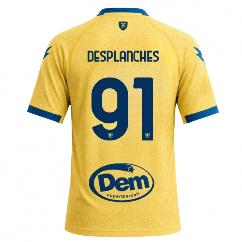 Danxen Mujer Camiseta Sebastiano Desplanches #91 Caqui Negro Azul 1ª Equipación 2026/27 La Camisa México