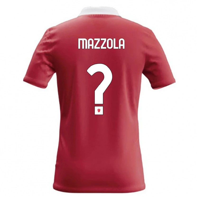 Danxen Mujer Camiseta Emanuele Mazzola #0 Rojo Blanco 1ª Equipación 2026/27 La Camisa México