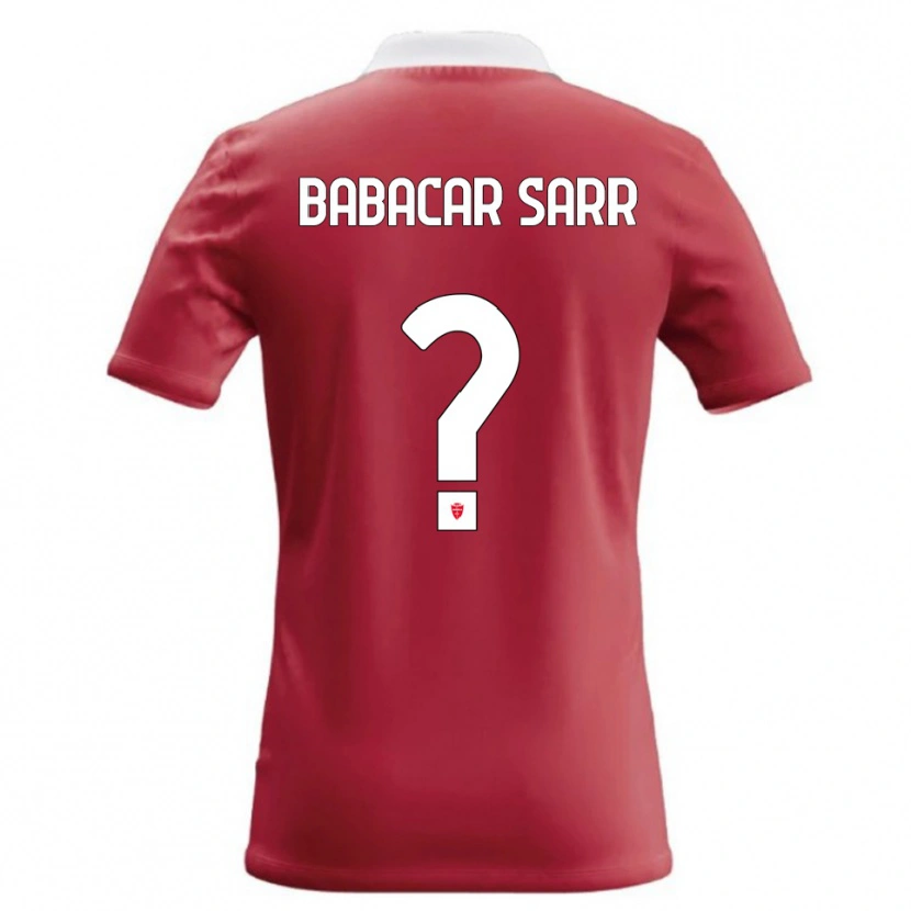 Danxen Mujer Camiseta Pietro Babacar Sarr #0 Rojo Blanco 1ª Equipación 2026/27 La Camisa México