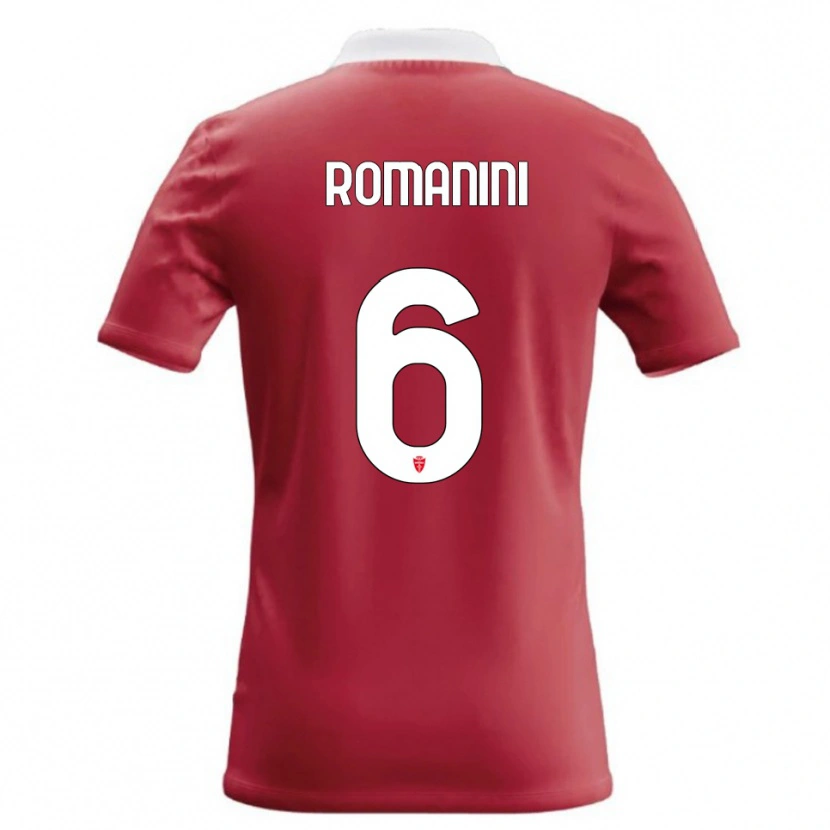 Danxen Mujer Camiseta Andrea Romanini #6 Rojo Blanco 1ª Equipación 2026/27 La Camisa México