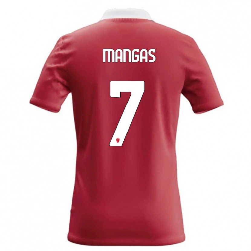 Danxen Mujer Camiseta Ricardo Mangas #7 Rojo Blanco 1ª Equipación 2026/27 La Camisa México